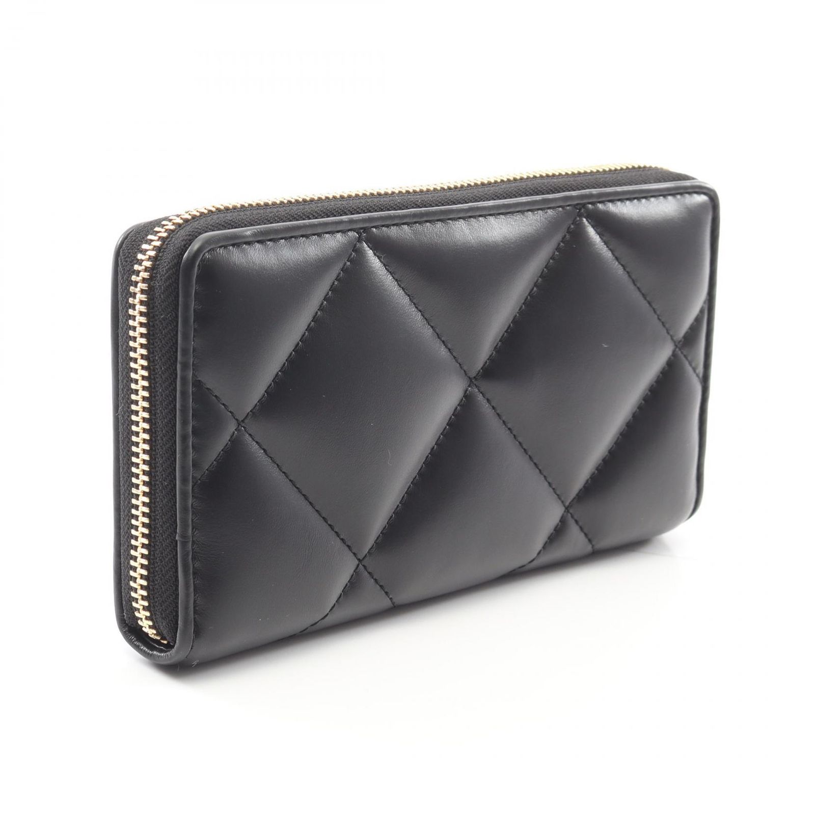 トリーバーチ Tory Burch ラウンド長財布 キラ シェブロン