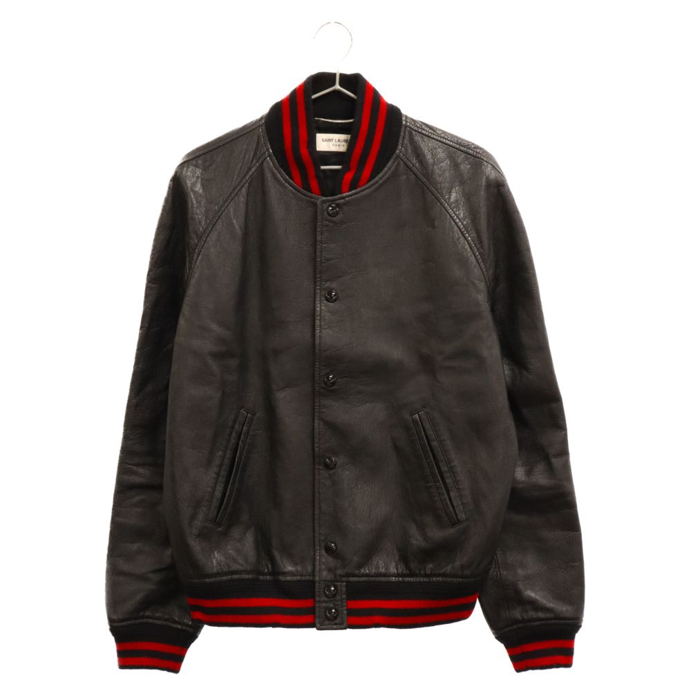 SAINTLAURENT 結びつい テディ ジャケット 42 ブルー