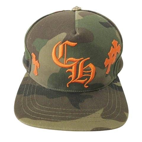 CHROME HEARTS 迷彩 ベースボールキャップレザークロスパッチ