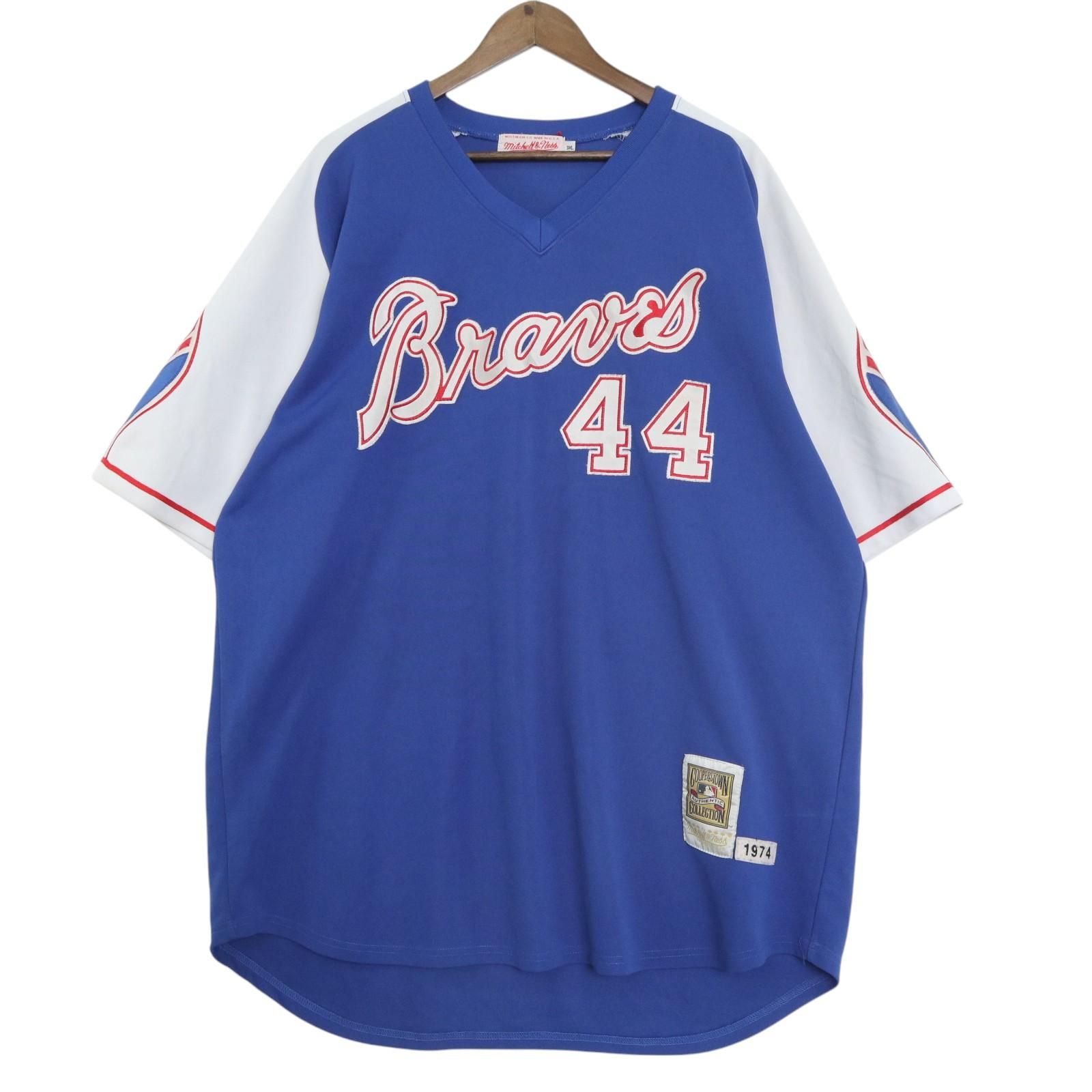USA製 Mitchell&Ness MLB アトランタ・ブレーブス Hank Aaron ハンク 
