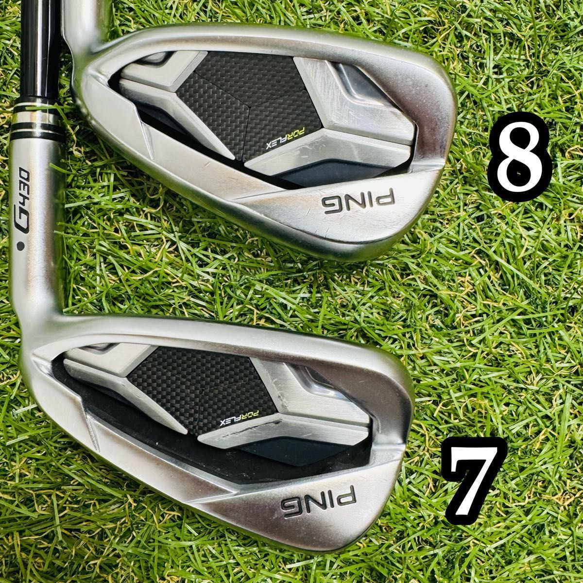 大人気モデル】豪華8本 ピン G430 黒ドット メンズアイアンセット R