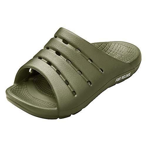 アカイシ(AKAISHI) 健康サンダル フットリリース リカバリー アーチフィッター AF-156-019 カーキ 4Lサイズ(27.0cm-27.5cm)