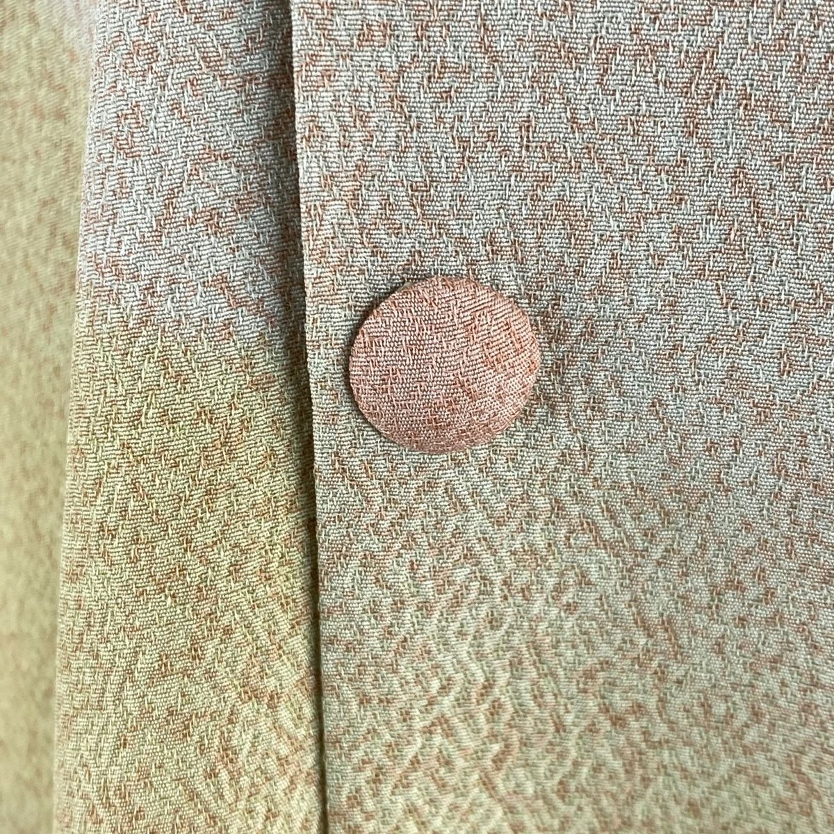 道行 身丈98.5cm 裄丈71cm L 松井青々 和装コート 角衿 落款 橘 入子菱  