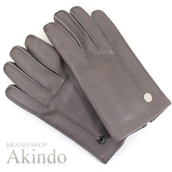 新品】エルメス グローブ 手袋 レディース サイズ ＃7.5 グレー