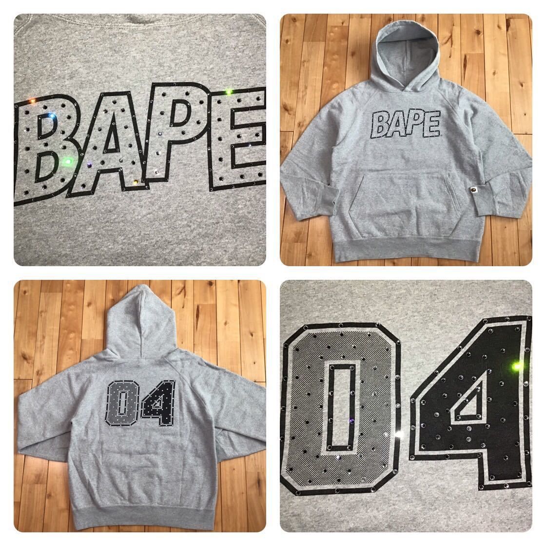 A BATHING APE スワロフスキーロゴ シルバーバックル NIGO A Bathing Ape Bape Vintage Bape Swarovski Rhinestone