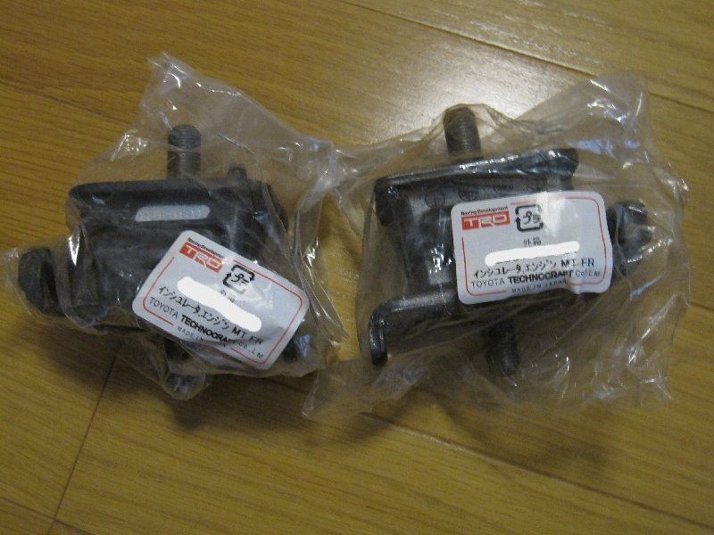 トヨタ カローラレビン AE86 強化 エンジンマウント フロント 2個 ENGIN MOUNT FRONT 2PCS TRD 4AGE 純正 JDM OEM メーカー純正品