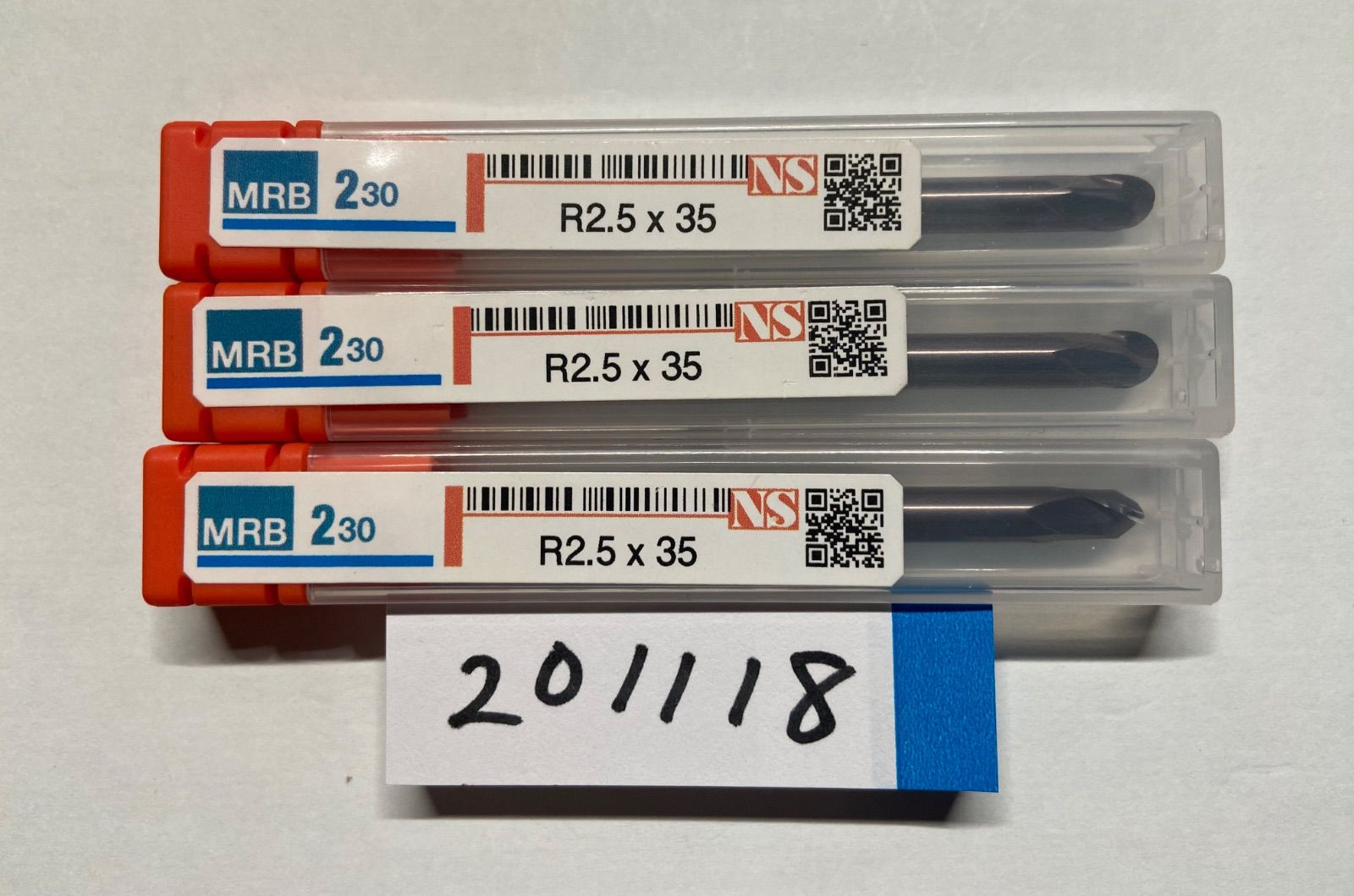日進工具NS TOOL エンドミル MRB230 R2.5×35 3本セット
