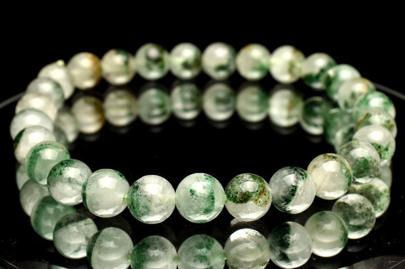 1点物】マダガスカル産 エメラルドグリーンファントムクォーツ 7mm