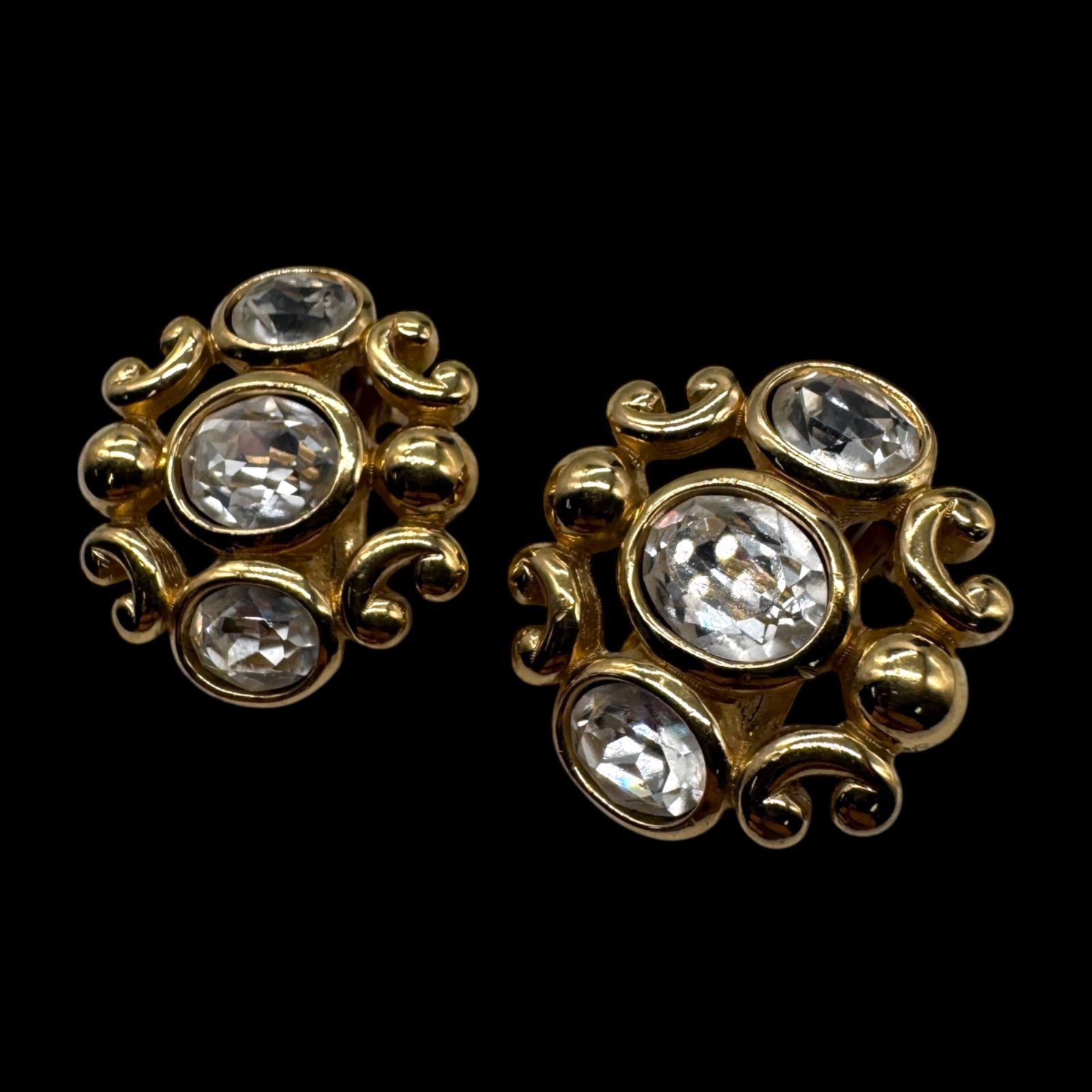 希少 美品 Christian Dior クリスチャンディオール クリスタル