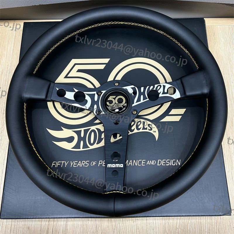 MOMO 50周年記念ステアリング MX5 350mm 14インチ ホイール ハンドル レザー仕様 - モデル 0113