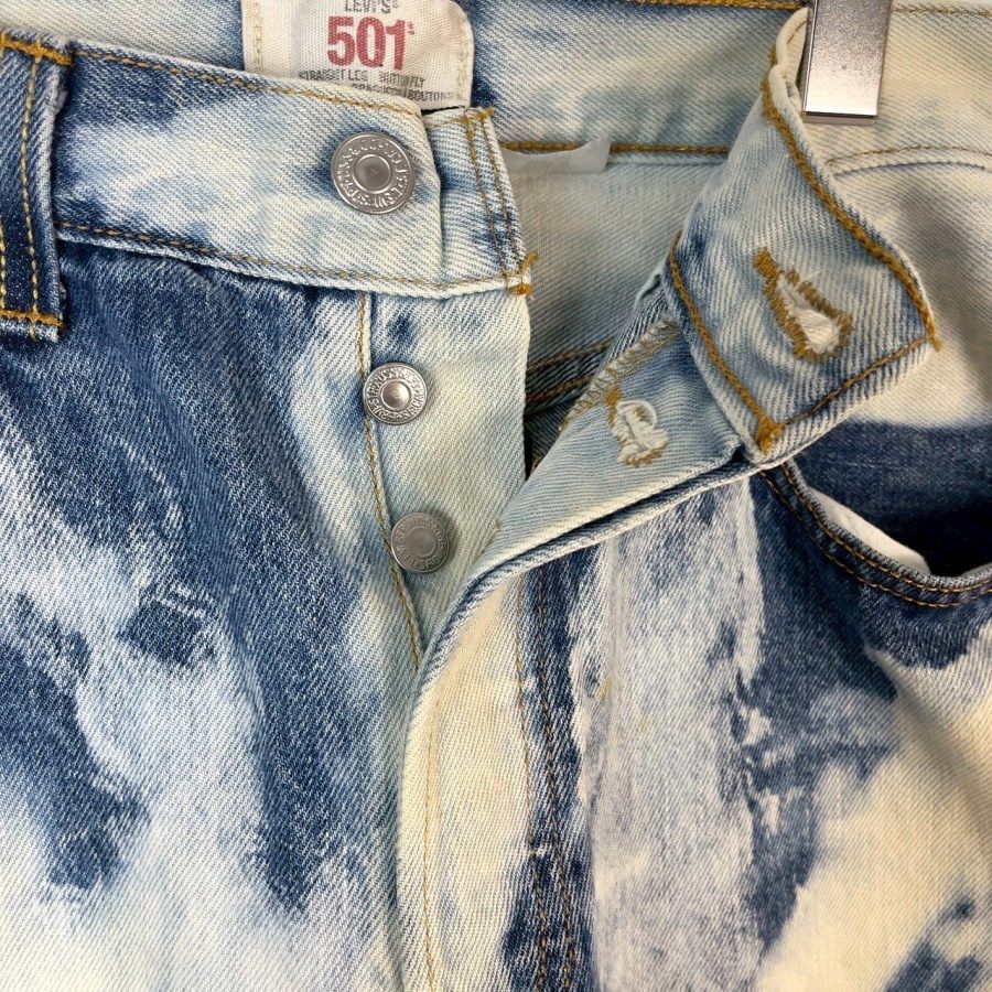 メキシコ製Levi'sリーバイス501ブリーチ加工ダメージ加工リメイク
