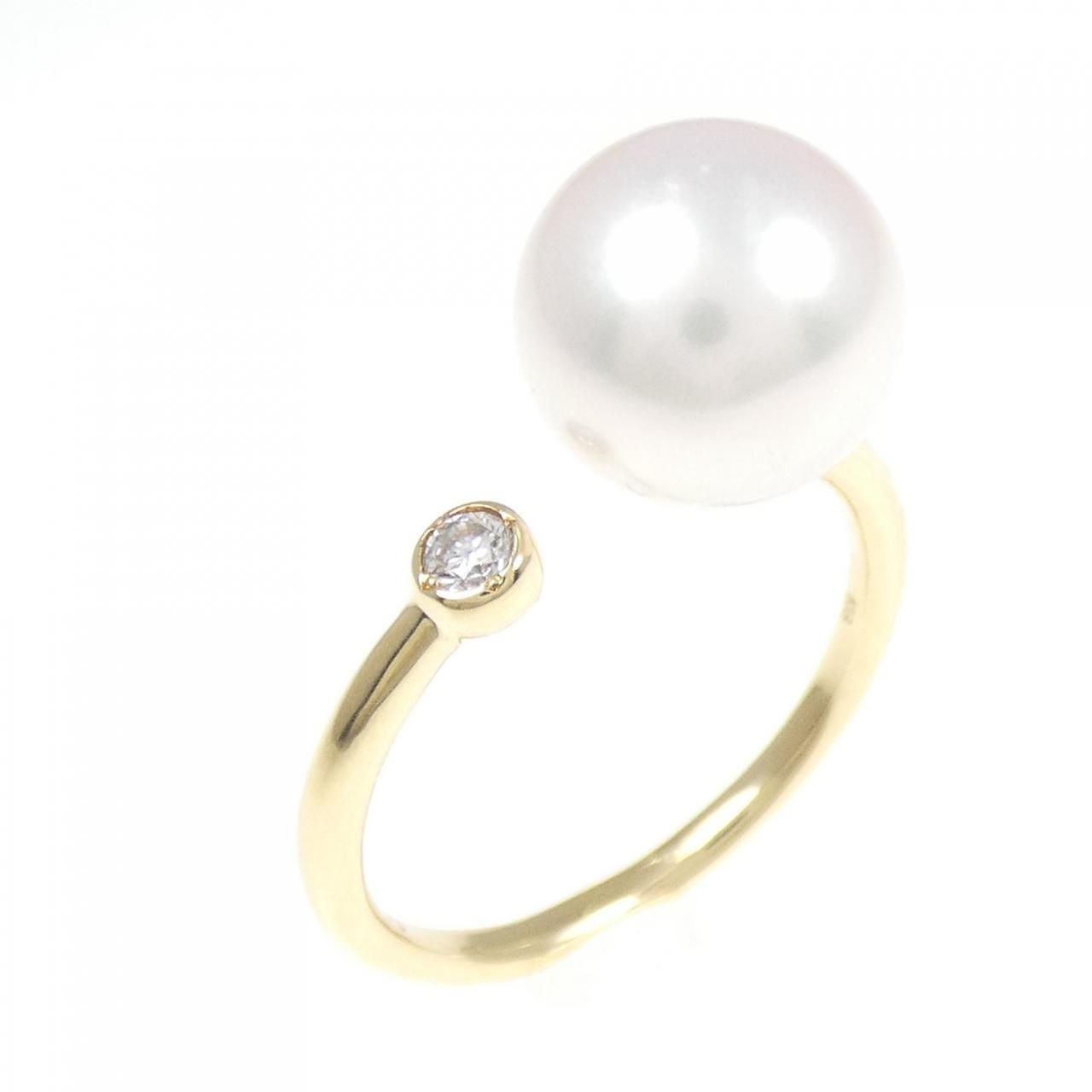 K18YG アコヤパール リング 9.5mm - メルカリ 