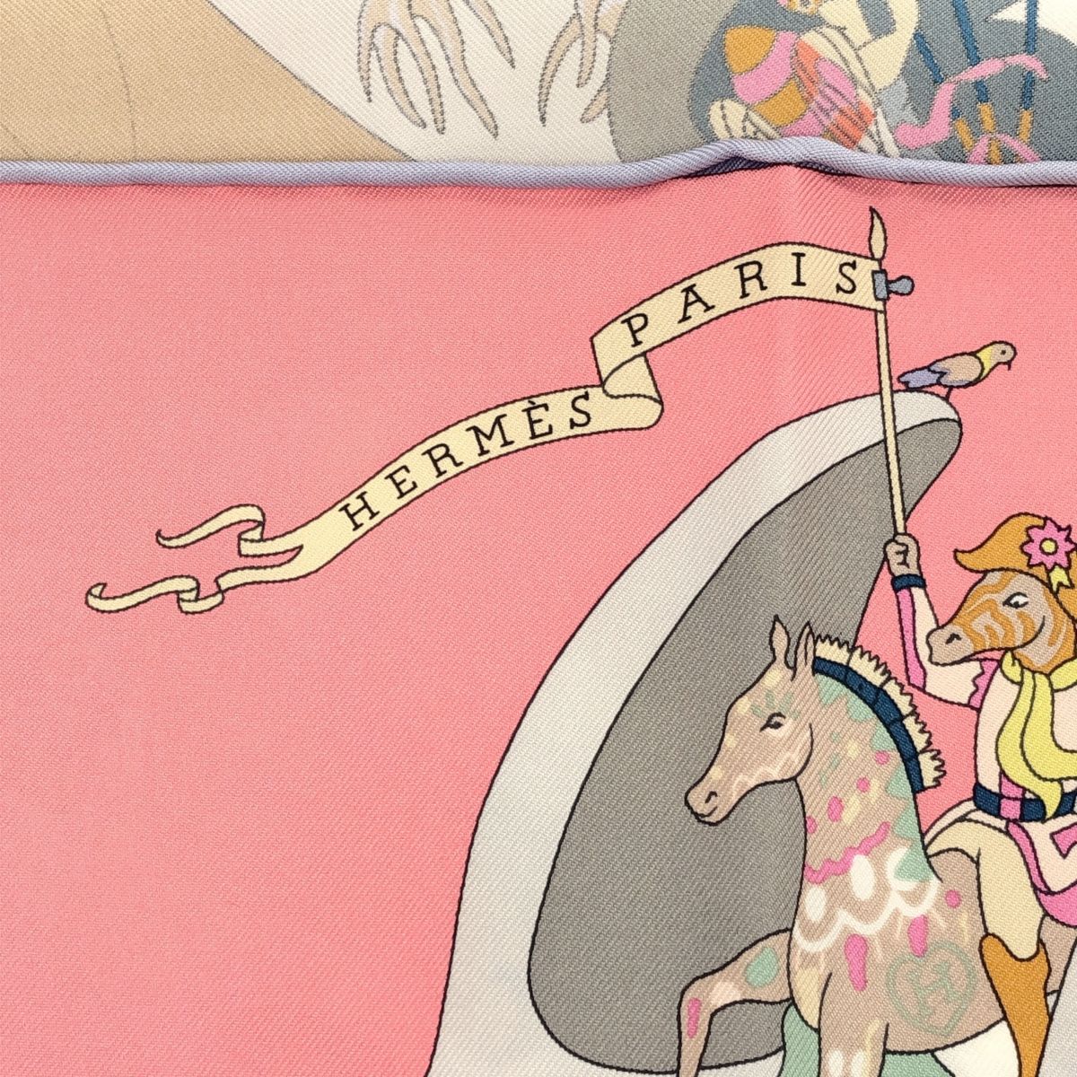 HERMES エルメス スカーフ カレ90 アカデミア・イピカ シルク100