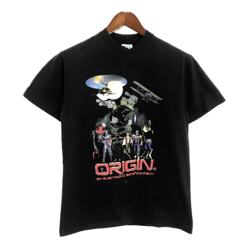90年代 Origin Systems オリジン システムズ 半袖Ｔシャツ ゲーム ブラック メンズ MEDIUM 古着 U0054