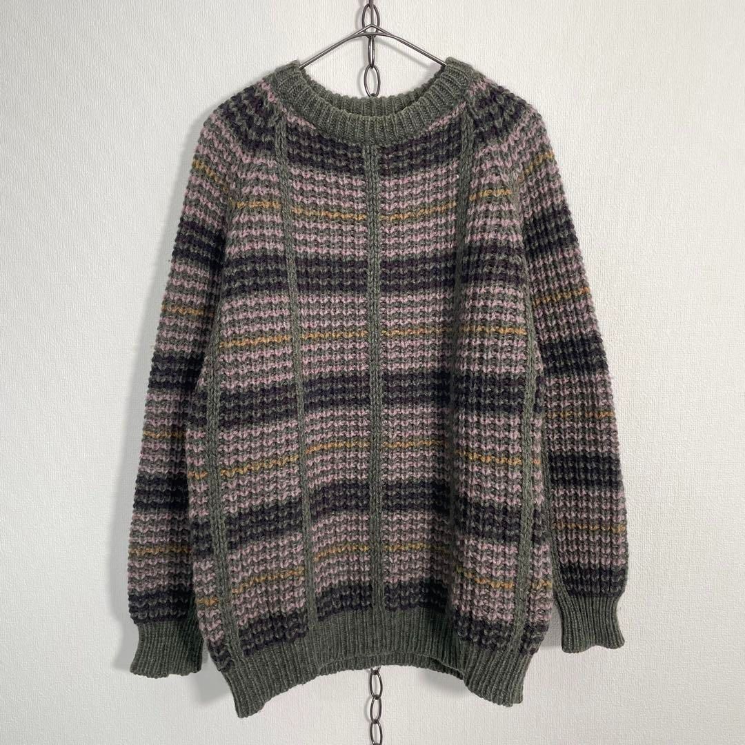 Ireland 80s アイルランド製 80sヴィンテージ gaeltarra ニットセーター ローゲージ XL程度