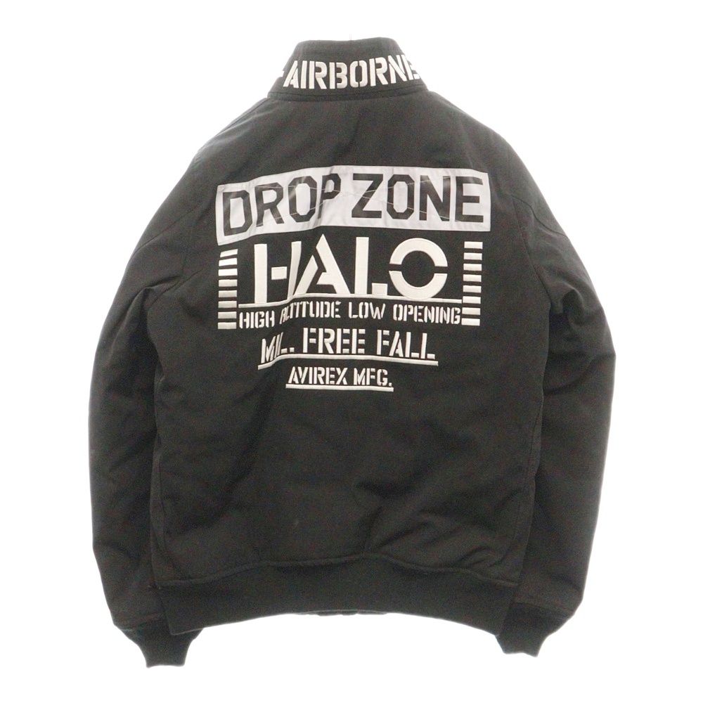 AVIREX◇MA-1 MOD HALO/フライトジャケット/S/ポリエステル/BLK/6292037