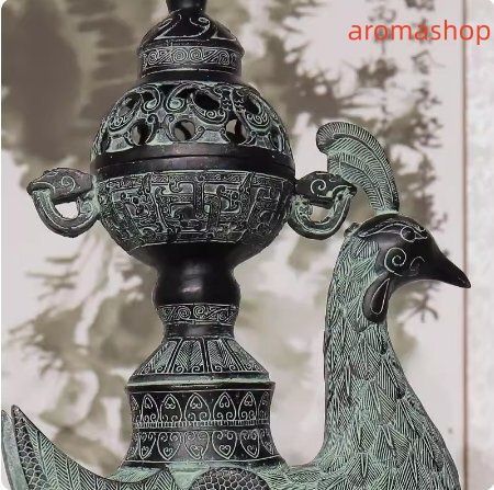 香炉 鳳 置物 鑑賞 合金製 Mサイズ WWW_IBETON_RU