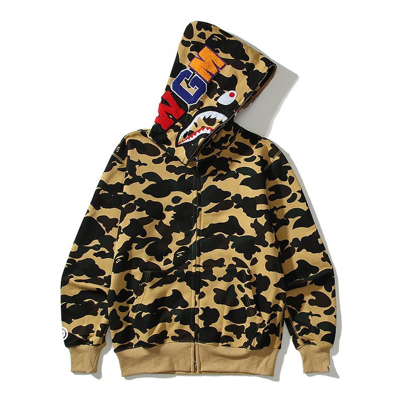 新品 未使用 A BATHING APE エイプ シャーク パーカー 7カラー選択 裹 