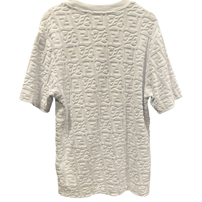 国内正規品！美品！FENDI パイル生地 半袖カットソー ズッカ柄 44 ブルー 中古・古着通販】FENDI (フェンディ) ズッカ柄パイル地カットソー