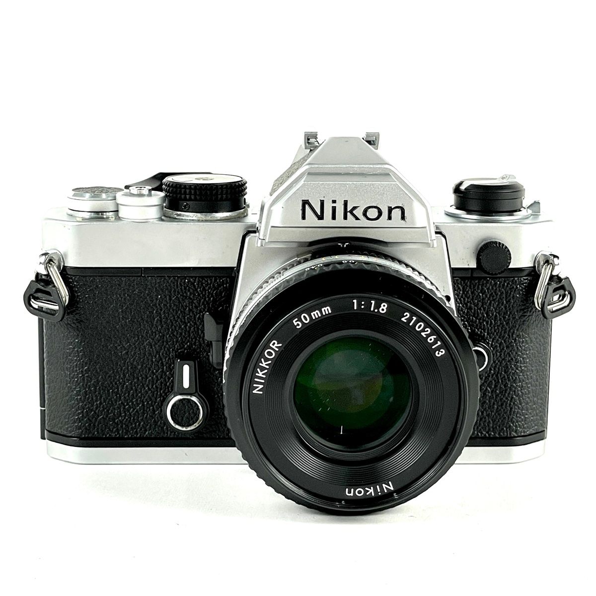 ニコン Nikon FM シルバー + Ai-S NIKKOR 50mm F1.8 パンケーキ