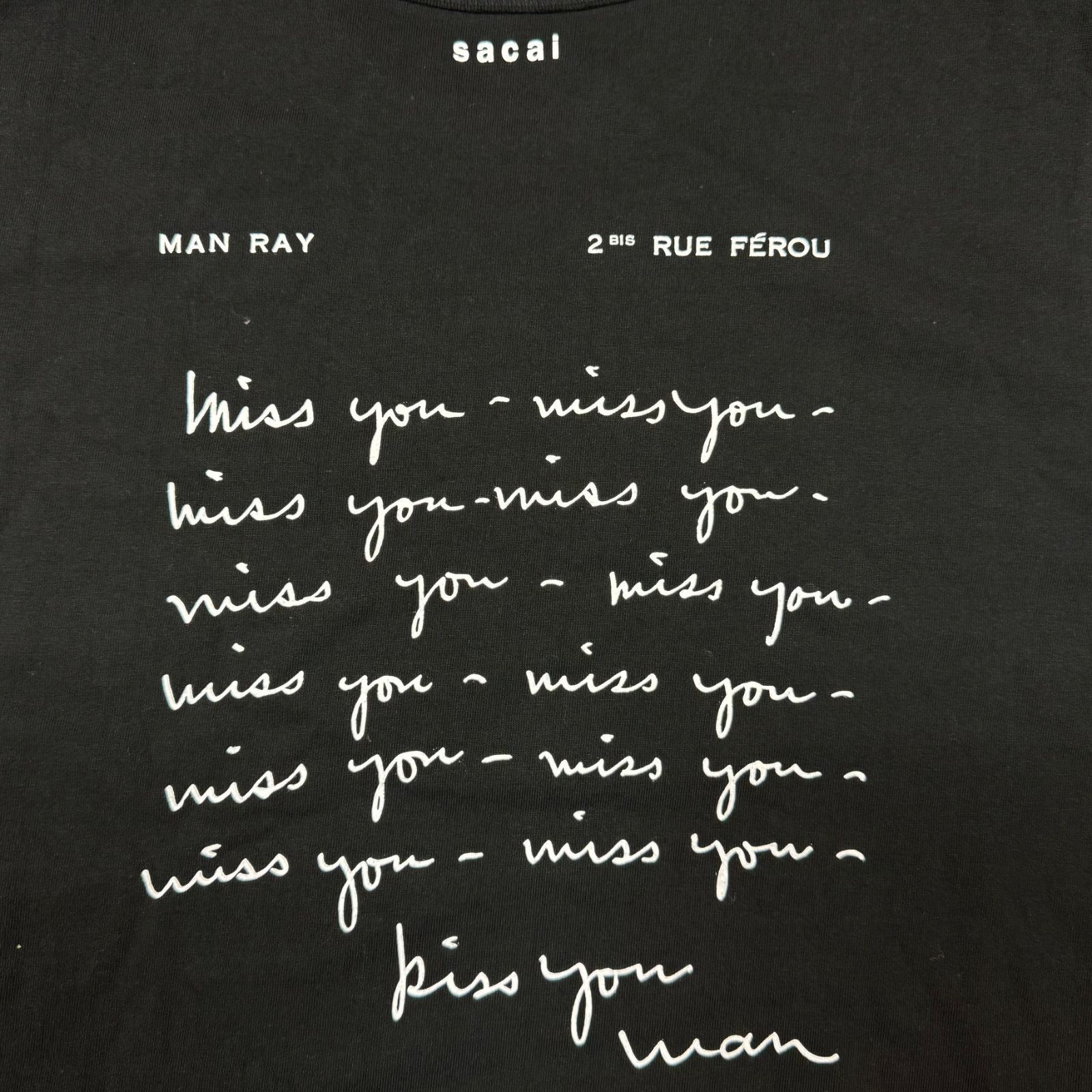 サイズ 4 sacai Man Ray Print T-Shirt 25AW SACAI Tシャツ マン・レイ（Man Ray）プリント-白-25AW| Sacai