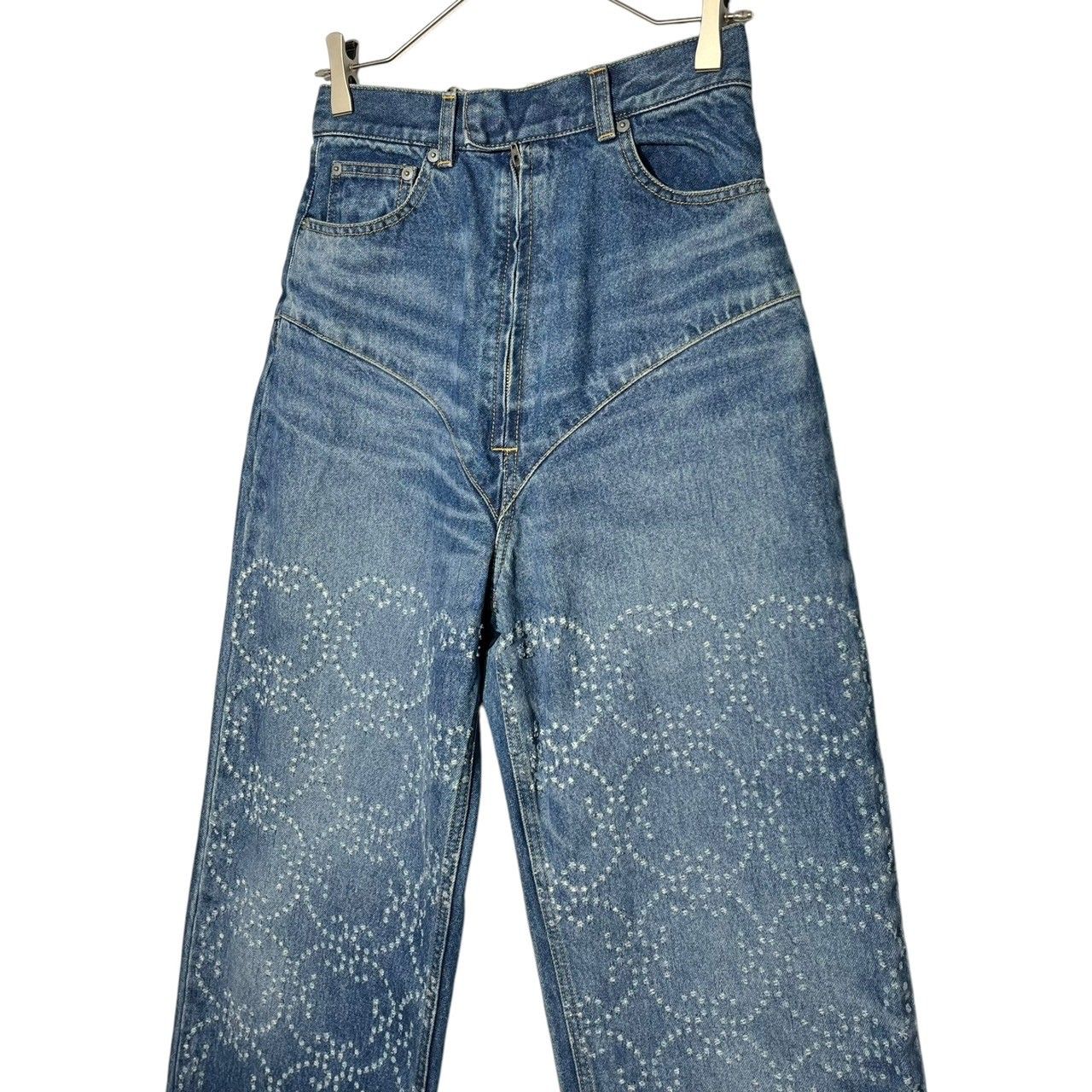 Fetico デニムパンツ FETICO(フェティコ) LASER-CUT WIDE JEANS レーザー カット