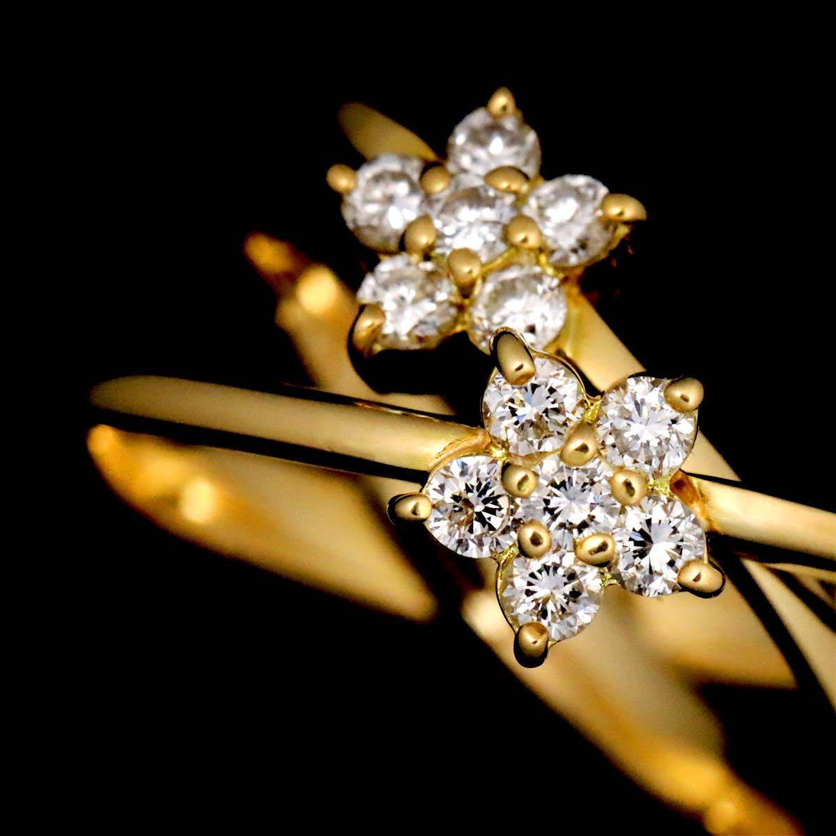 ポンテヴェキオ Ponte Vecchio 11号 リング ダイヤ 0.27ct K18 YG 