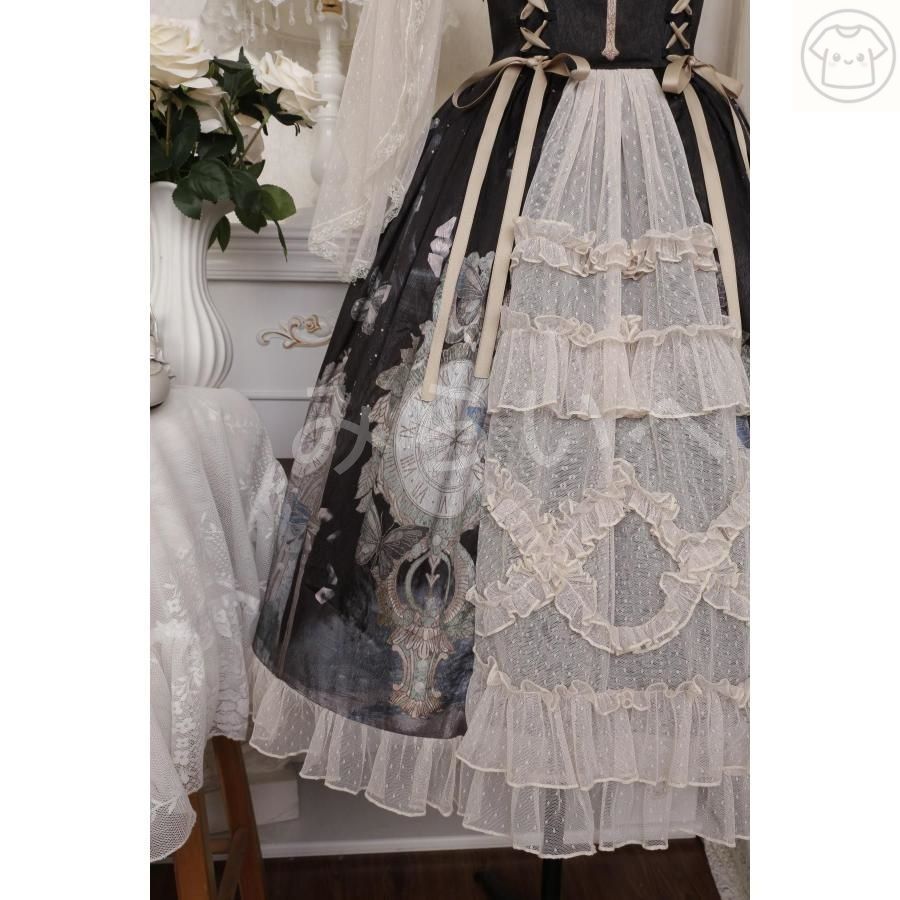 最終お ロリータ ロリィタ ワンピース 十字架 柄物 ロリータファッション ロリィタファッション 半袖 クラシカル ゴシック 大人 ふわふわ レース 絶対にお買得!