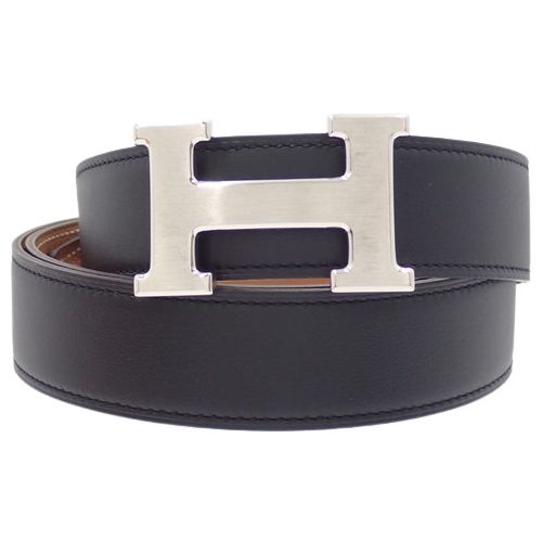HERMES エルメス Hベルト リバーシブル ノワール ゴールド ブラック黒 ブラウン茶 スイフト ヴォーエプソン パラジウム金具 シルバー金具 X刻印 ベルト アパレル ファッション小物 服飾小物 メンズ 40802142988 アラモード