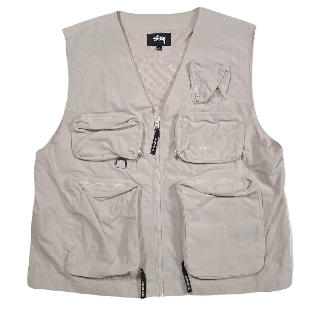 Lsize STUSSY fishing vest ステューシー フィッシングベスト 2542101