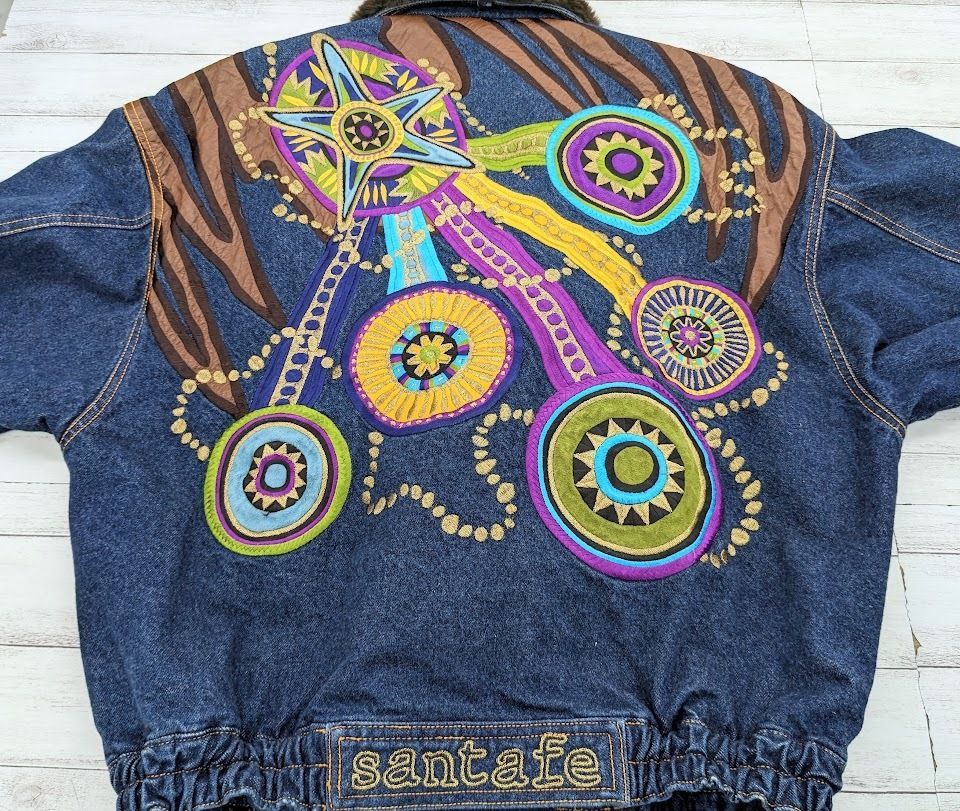 本日限定 80s santa fe 刺繍入りデニムジャケット