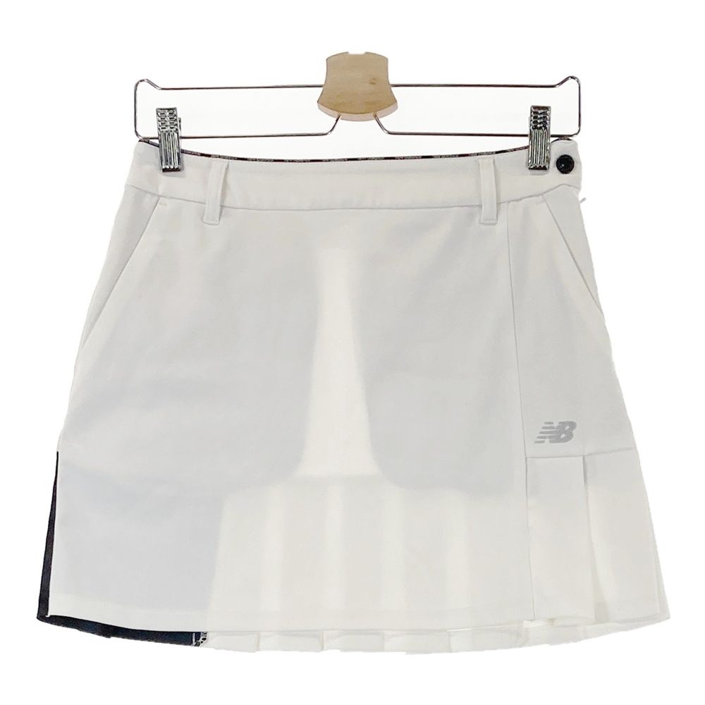 【新品】ニューバランス リバーシブル スカート 白 レディース ゴルフウェア サイズ：0 NEW BALANCE GOLF ニューバランス プリーツスカート