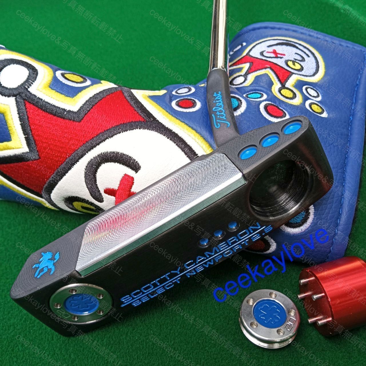 34インチ スコッティ キャメロン タイトリスト ゴルフパター セレクト ニューポート2.5 ゴルフクラブ レンチ ヘッドカバー付 ブラック
