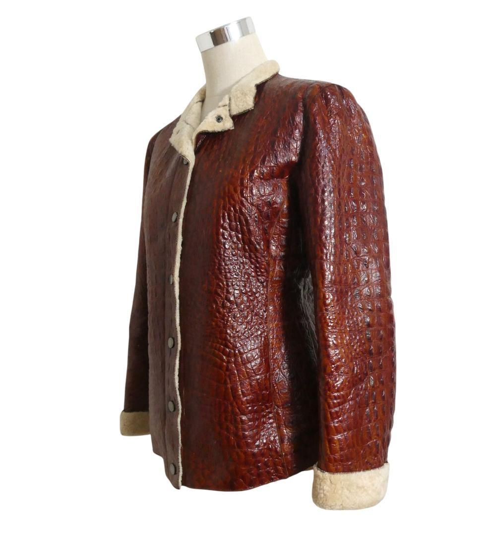 アルマーニ コレツィオーニ レオパード柄レザージャケット サイズ40*BD442 アルマーニ コレツィオーニ レオパード柄レザージャケット サイズ40