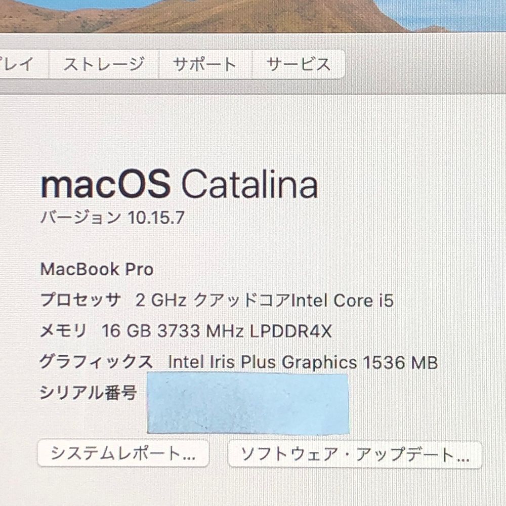 本体のみ】Apple MacBook Pro (13インチ, 2020, Thunderbolt 3ポート x