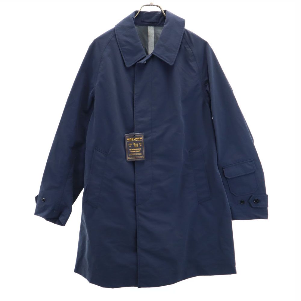WOOLRICH /ネイビー ステンカラーコート ウールリッチ 未使用 日本製 長袖 ナイロン ステンカラーコート M
