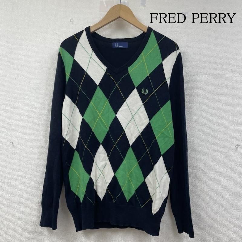 FRED PERRY フレッドペリー ニット、セーター 長袖 アーガイル