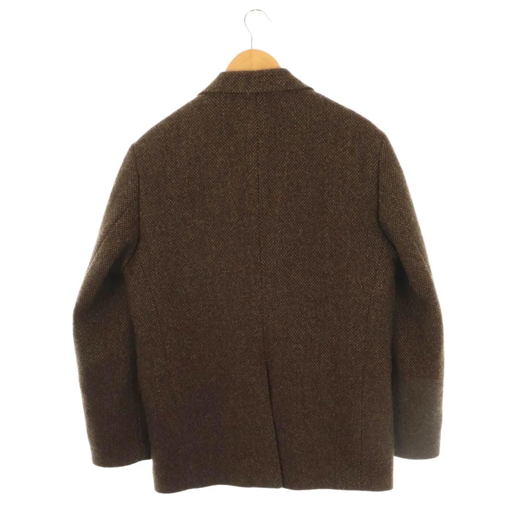 【美品・正規品】AURALEE オーラリー ツイードジャケット／3・ブラウン AURALEE(オーラリー) LAMA SHETLAND WOOL TWEED OVER JACKET