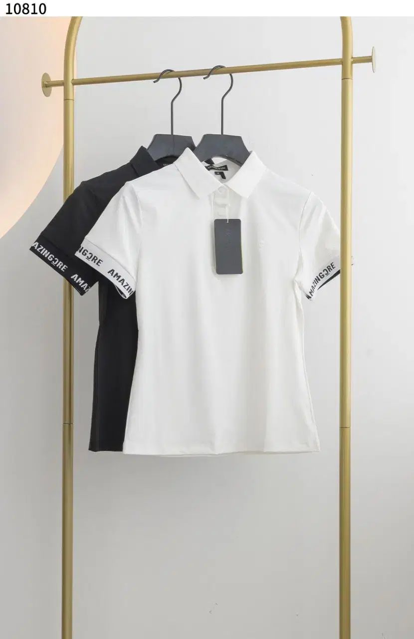 レディースゴルフウェア スリーブロゴ Tシャツ