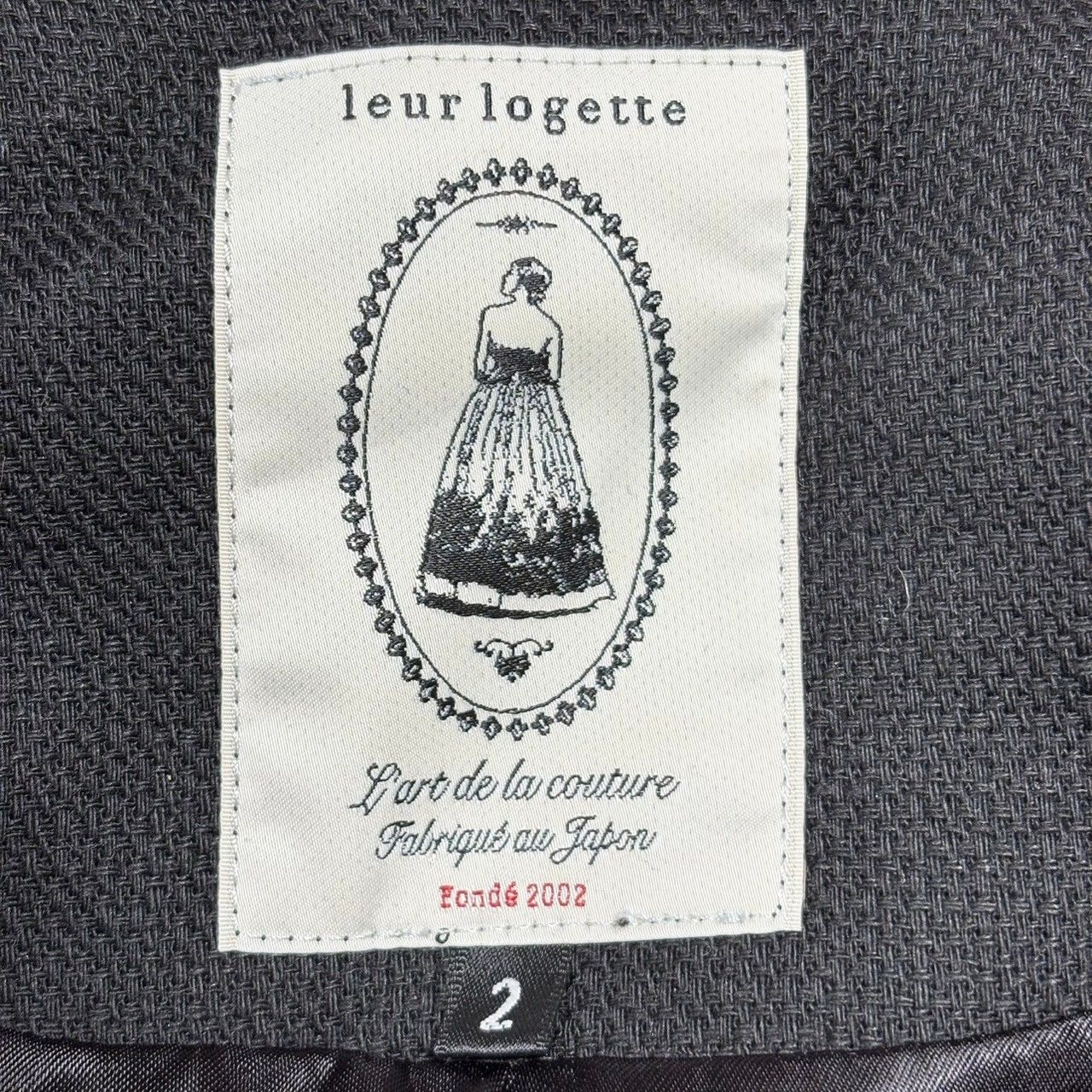 【未使用】leur logette ツイードジャケット leur logette 新品同様 ルールロジェット ツイード ジャケット