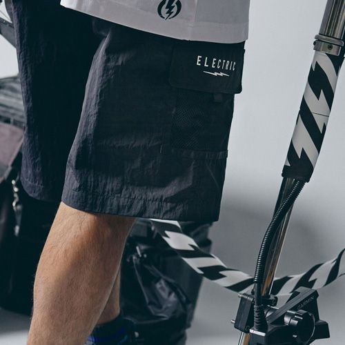 ELECTRIC HYBRID CARGO SHORTS BLACK ハイブリットカーゴ