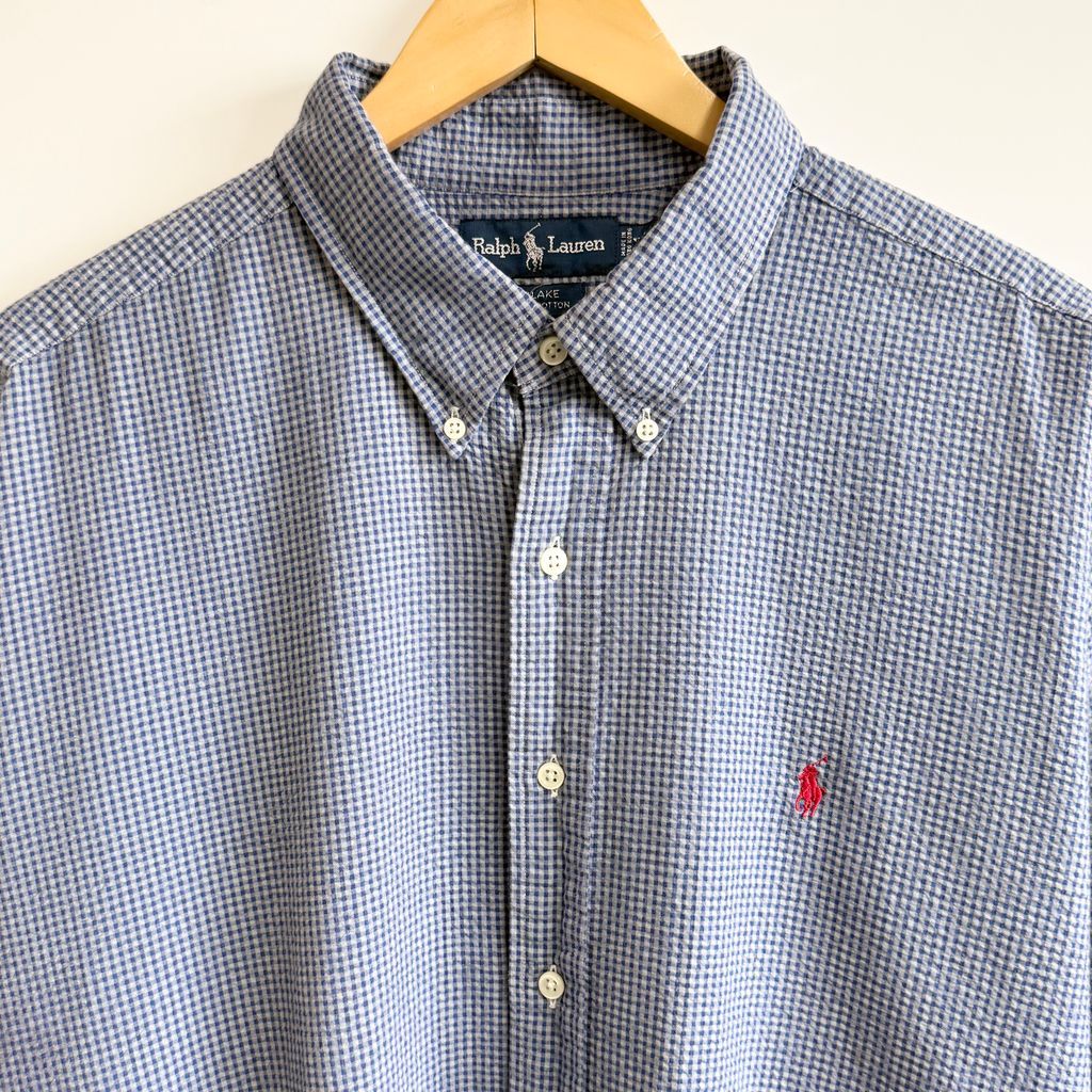 Ralph Lauren ラルフローレン BLAKE シアサッカー ボタンダウン