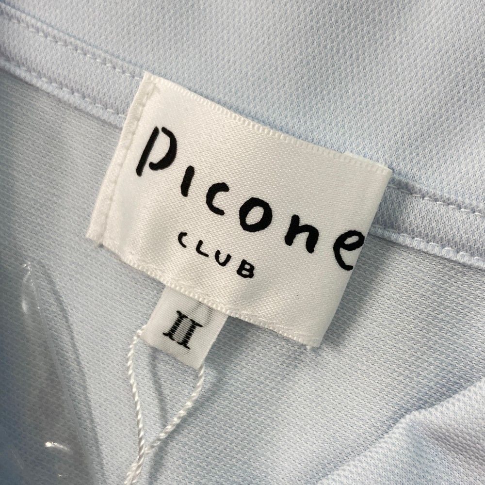 サイズ：2 PICONE CLUB ピッコーネクラブ 長袖ポロシャツ ブルー