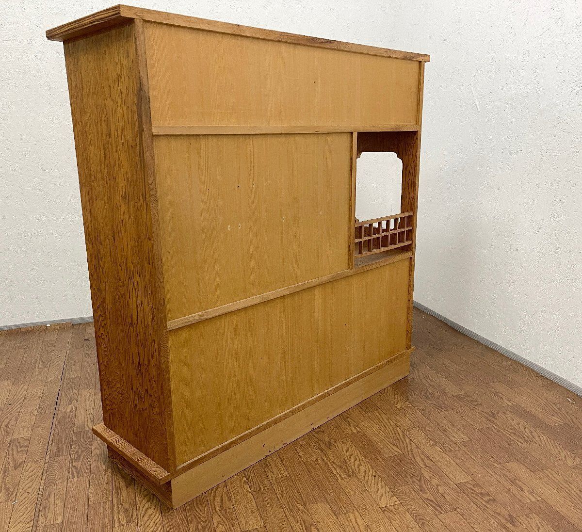 ○屋久杉 茶棚 茶箪笥 飾り棚 収納棚 戸棚 和製アンティーク 昭和