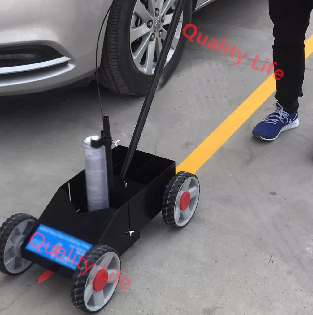 ライン塗装機 高速で正確なマーキング ドライブウェイストライピングマシン バスケットボールコート 駐車場 運動場用