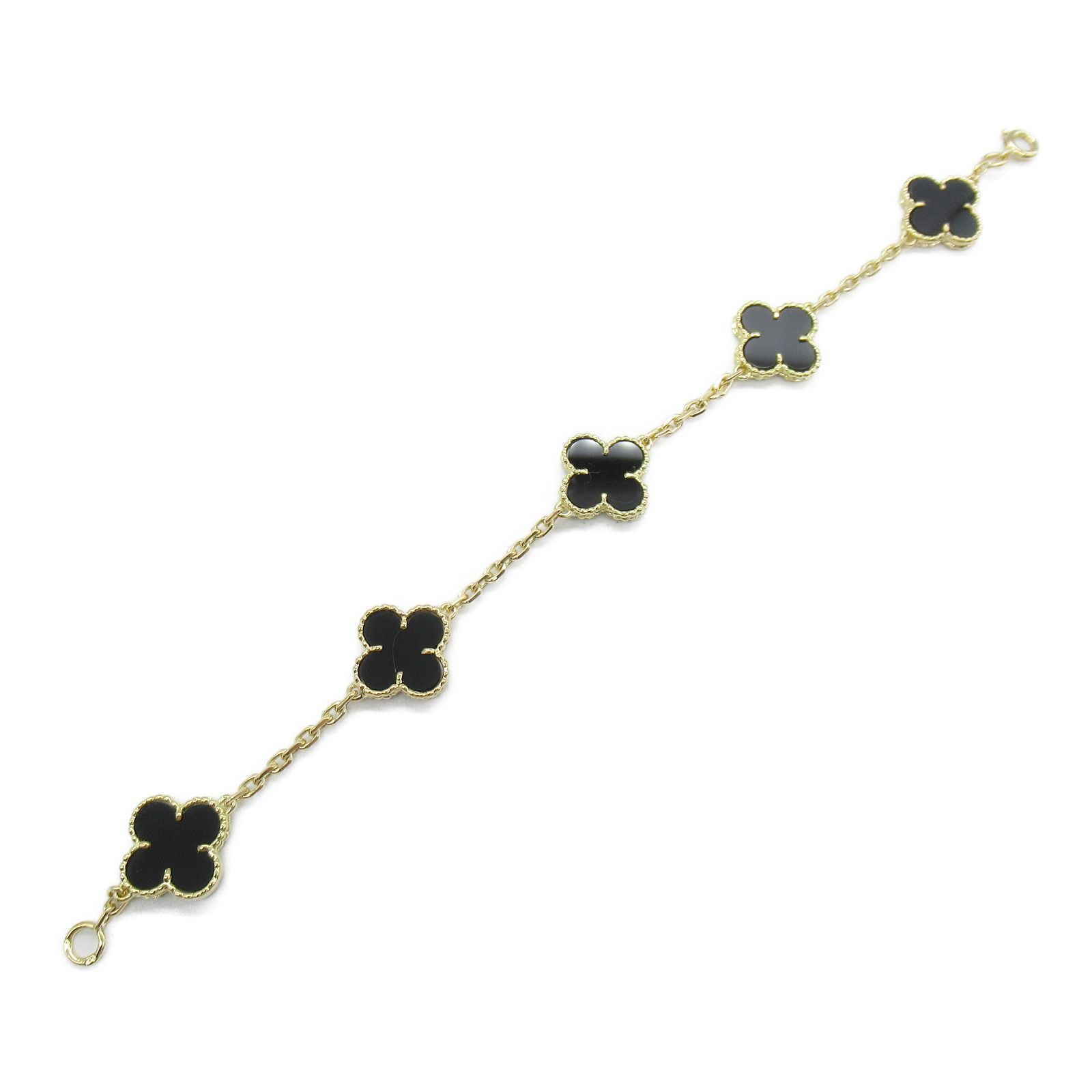 ヴァンクリーフ＆アーペル ヴィンテージアルハンブラ 5Pオニキス