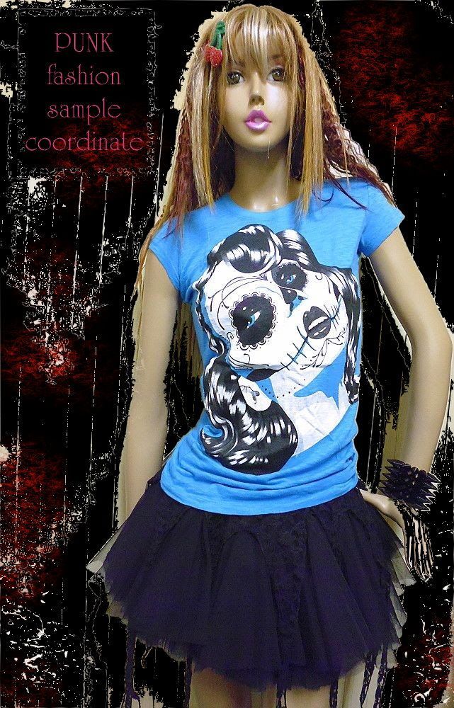 廃盤 パンク 服 ファッション Tシャツ 半袖 グロかわ ホラー