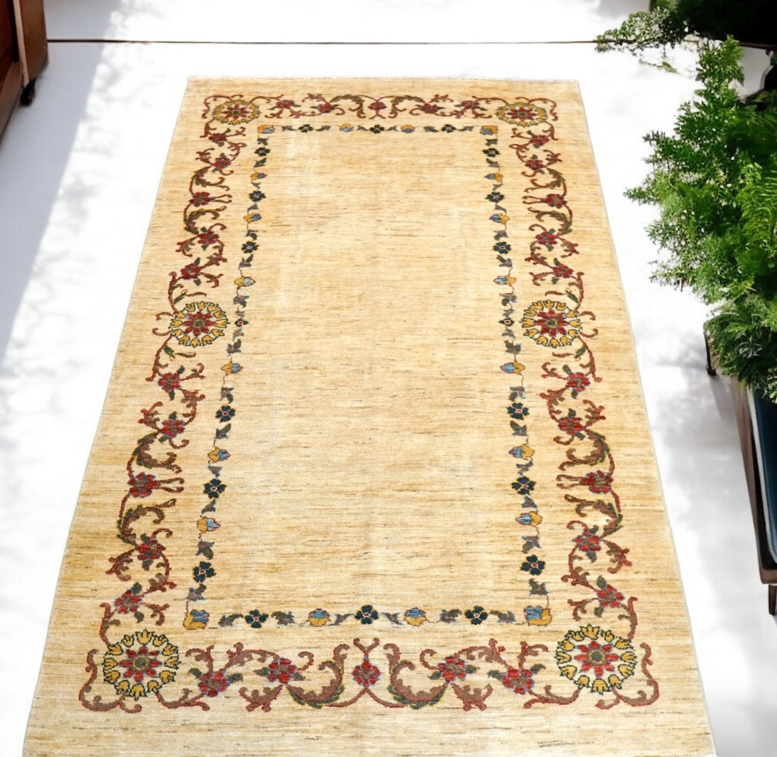 250×152cm ガズニウール手織りギャッベ