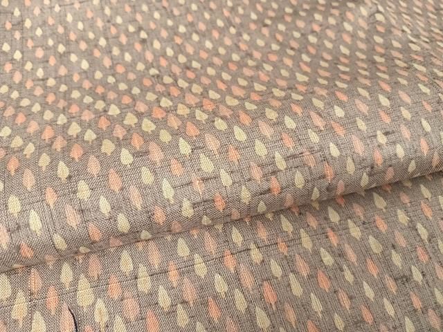 平和屋着物▽上質な小紋　単衣　雲取り几帳文　正絹　逸品　AAAW1759fy