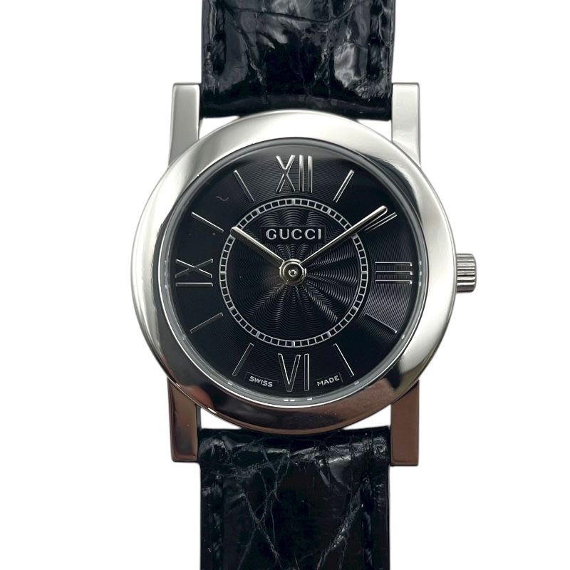 グッチ GUCCI ラウンドフェイス 5200L.1 ブラック SS レディース 腕時計